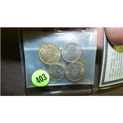 Group of foreign coins