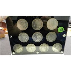 Nice collection of US Morgan silver Dollars, various