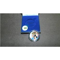 1964 JFK Kennedy Silver Half Dollar Color colorized