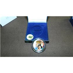 1964 JFK Kennedy Silver Half Dollar Color colorized