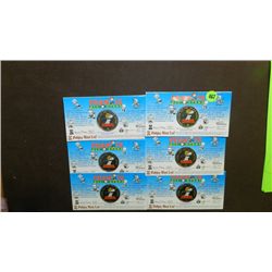 6 piece $1 Dollar 2001 Peanuts Snoopy vs the Red Baron