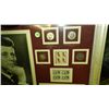 Image 2 : Framed John F Kennedy coin and stamp collection