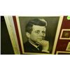 Image 5 : Framed John F Kennedy coin and stamp collection