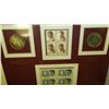 Image 7 : Framed John F Kennedy coin and stamp collection
