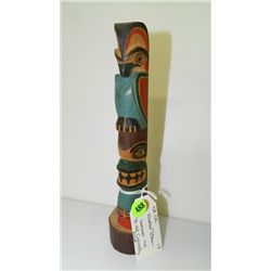 Antique original Native American carved Nootka totem