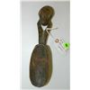 Image 1 : African carved spoon with face design