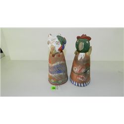 Antique / Vintage Mexican parrots bells