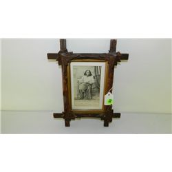 Antique framed photo Chief Sealth in frame