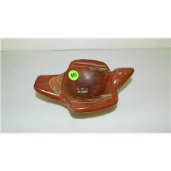 Vintage handmade & painted clay San Juan dish