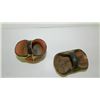 Image 2 : Vintage handmade & painted clay baskets
