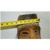 Image 7 : carved Native American? mask with hide and porcupine