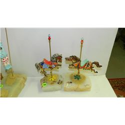 2 piece Original signed Ron Lee Clown Figurine /