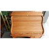 Image 2 : American oak single bank antique "S" roll desk. SSR