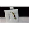 Image 2 : 14kt Gold and Genuine Peridot, Amethyst and Blue Topaz Pendant