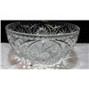 Image 1 : Pinwheel Crystal Footed Bowl (4.25" high, 8.5" diameter)