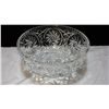 Image 2 : Pinwheel Crystal Footed Bowl (4.25" high, 8.5" diameter)