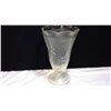 Image 1 : Vintage Pressed Glass Vase (9" high)