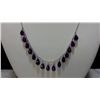Image 2 : 10kt Gold and Genuine Amethyst Necklace (Insurance Replacement Value $2,250)