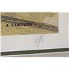Image 2 : AJ Casson Hand Signed Limited Edition Museum Framed "Rock Cluster Madawaska River 1963" (Unframed Ap