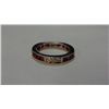 Image 2 : Sterling Silver Ring With Genuine Rubies and C.Z. (Insurance Replacement Value $600) (Size 7)