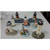 Image 1 : 8 Assorted Lighthouse Figurines