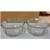 Image 1 : 2 Pressed Glass Serving Bowls