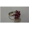 Image 2 : Sterling Silver and Genuine Ruby Ring (Insurance Replacement Value $600) (Size 7.25)