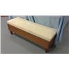 Image 1 : Wicker Upholstered Bench