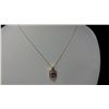 Image 1 : 14kt Gold Necklace and Pendant With Genuine Tanzanite and Diamonds (Insurance Replacement Value $3,0