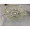 Image 1 : Older Pressed Glass Two Handled Bowl
