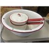 Image 1 : Enamel Double Boiler & Wash pan