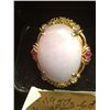 Image 1 : 14kt Gold Jade Ring