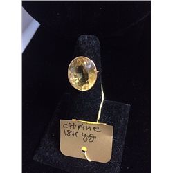 14kt Gold Citrine Ring