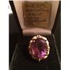 Image 1 : 18kt Gold Amethyst Ring