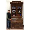 Image 1 : Victorian Walnut Cylinder Roll Secretary Desk