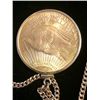 Image 3 : St. Gauldens Gold Coin Necklace
