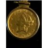 Image 3 : 1 Dollar Gold Coin Earrings