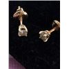 Image 1 : Estate 14kt Gold Diamond Earrings