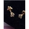 Image 3 : Estate 14kt Gold Diamond Earrings