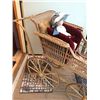 Image 2 : Antique Victorian Wicker Child's Buggy