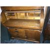 Image 4 : Oak Cylinder Roll Secretary Desk