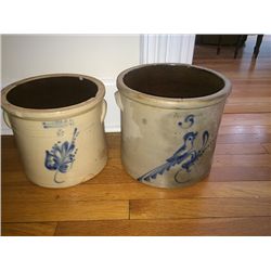 2 American Stoneware Crocks