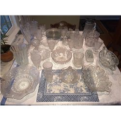 Pressed Glass Lot