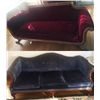 Image 1 : 2 Custom Mahogany Sofas