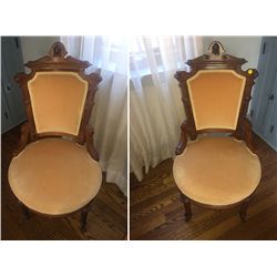 2 Matching Jenny Lind Victorian Chairs