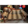 Image 1 : TRADITIONAL WOOD FRAMED LEOPARD PRINT CHAISE LOUNGE