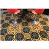 Image 1 : GRAND CASINO TABLE WITH BACK SPINNER, 2 RED STOOLS & CASINO CARPET SQUARES