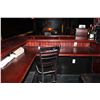 Image 7 : CONTENTS OF DARK ROOM BAR AREA INCLUDING: 6 LEATHER BAR STOOLS, 1 WOOD BAR STOOL, BAR TAP, SIGNS,
