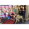 Image 1 : ROBOTIC MOVING SANTA STATUE, REALISTIC DEER STATUE, SANTA CHAIR & DECOR ITEMS