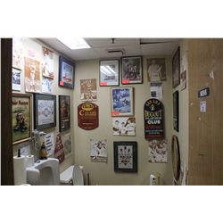 ASSORTED VINTAGE PICTURES FOUND IN MENS BATHROOM